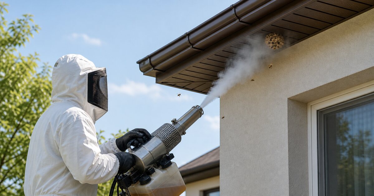 Уничтожение ос и шершней в Ершове: гнёзда на балконе, под крышей и на участке